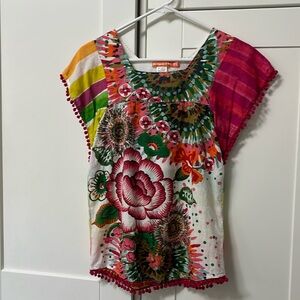 Desigual poppy pattern women’s sm girls 11/12 top